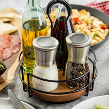 Load image into Gallery viewer, 6 oz Glass Salt & Pepper Grinding Mill, Set of 2