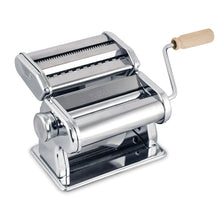 Load image into Gallery viewer, Fante's Silver Pasta Machine with Double Pasta Cutter