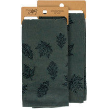 Load image into Gallery viewer, Emerald Leaf Kitchen Towel