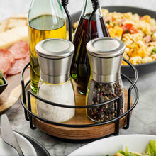 Load image into Gallery viewer, 6 oz Glass Salt & Pepper Grinding Mill, Set of 2