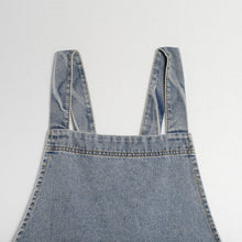 Load image into Gallery viewer, Cotton Canvas Washed Denim Apron with Pockets