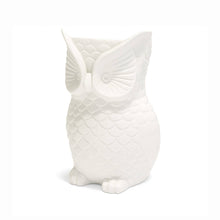 Load image into Gallery viewer, White Ceramic Owl Utensil Crock