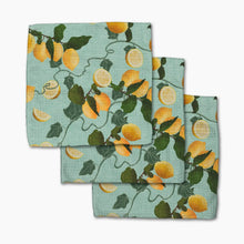 Load image into Gallery viewer, Geometry Amalfi Lemon Dishcloth Set