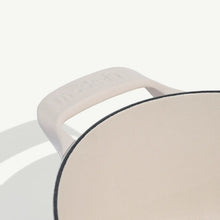 Load image into Gallery viewer, Made In Oval Enameled Cast Iron Dutch Oven Antique White