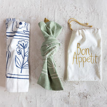 Load image into Gallery viewer, Cotton Slub Tea Towels w/ Kitchen Scene & Loops (Set of 2 in Bag)