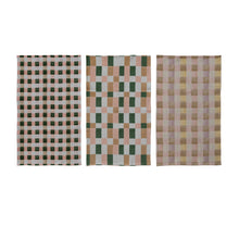 Load image into Gallery viewer, Cotton Blend Waffle Weave Tea Towel with Check/Plaid Pattern (3 Styles)