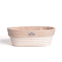 Load image into Gallery viewer, 9.8" Oblong Proofing Bread Basket with Liner – 123Dough