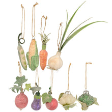 Load image into Gallery viewer, Glass Veggie Ornaments (9 Styles)