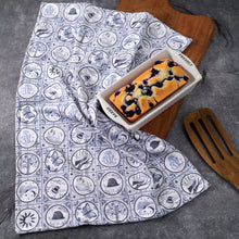Load image into Gallery viewer, Indigo Tile Kitchen Towel