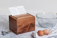 Load image into Gallery viewer, Ironwood Acacia Recipe Box