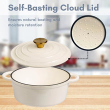 Load image into Gallery viewer, 2.8qt Enameled Cast Iron Dutch Oven (Various Colors)