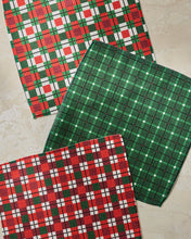 Load image into Gallery viewer, Geometry Noel Plaid Dishcloth Set