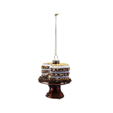 Load image into Gallery viewer, Glass Beaded Cake on Stand Ornament