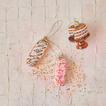 Load image into Gallery viewer, Glass Beaded Cake on Stand Ornament