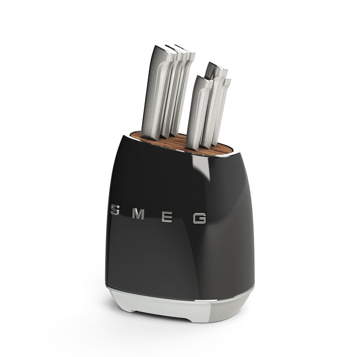 Smeg Knife Block with Knives (Can Special Order by Color) Gather
