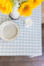 Load image into Gallery viewer, Blue Ruffled Gingham Tablecloth [Online Only]
