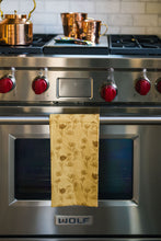 Load image into Gallery viewer, Yellow Poppy Embroidered Dish Towel [Online Only]
