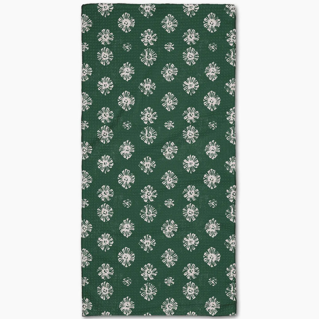 Geometry Leyla Green Bar Towel