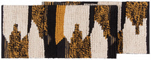 Load image into Gallery viewer, Black, Cream and Ochre Table Runner
