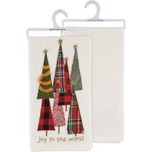 Load image into Gallery viewer, Joy To The World Tree Kitchen Towel
