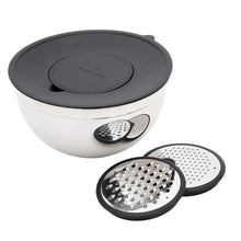 Load image into Gallery viewer, Mixing Bowl with Splash Proof Lid + Grater 3L
