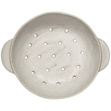 Load image into Gallery viewer, Ivory Stoneware Fruit Bowl/Berry Strainer
