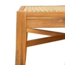 Load image into Gallery viewer, Netro Acacia Wood Dining Chair with Light Brown Wicker [Online Only]
