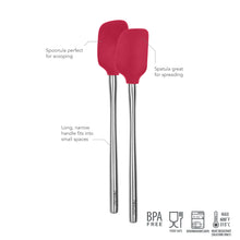 Load image into Gallery viewer, Flex-Core® Mini Spatula + Spoonula with Stainless Steel Handle [Online Only]
