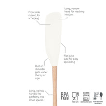 Load image into Gallery viewer, Flex-Core® Silicone and Wood Jar Scraper [Online Only]
