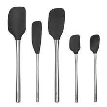 Load image into Gallery viewer, Flex-Core® Silicone and Stainless Steel Spatulas - Set of 5 [Online Only]

