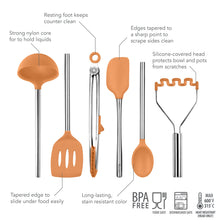 Load image into Gallery viewer, Silicone and Stainless Steel Utensils - Set of 6 [Online Only]
