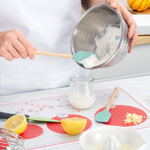 Load image into Gallery viewer, Flex-Core® Mini Spatula + Spoonula with Wood Handle [Online Only]
