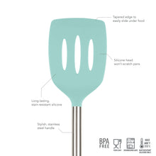Load image into Gallery viewer, Silicone and Stainless Steel Slotted Turner [Online Only]
