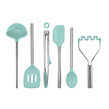 Load image into Gallery viewer, Silicone and Stainless Steel Utensils - Set of 6 [Online Only]
