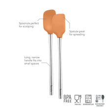 Load image into Gallery viewer, Flex-Core® Mini Spatula + Spoonula with Stainless Steel Handle [Online Only]
