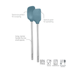 Load image into Gallery viewer, Flex-Core® Mini Spatula + Spoonula with Stainless Steel Handle [Online Only]
