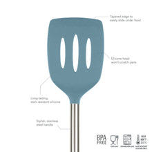 Load image into Gallery viewer, Silicone and Stainless Steel Slotted Turner [Online Only]
