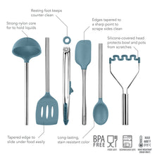 Load image into Gallery viewer, Silicone and Stainless Steel Utensils - Set of 6 [Online Only]
