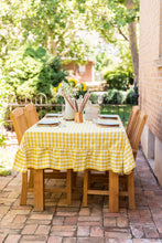 Load image into Gallery viewer, Yellow Ruffled Gingham Tablecloth [Online Only]

