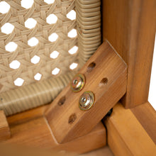 Load image into Gallery viewer, Netro Acacia Wood Dining Chair with Light Brown Wicker [Online Only]
