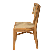 Load image into Gallery viewer, Netro Acacia Wood Dining Chair with Light Brown Wicker [Online Only]
