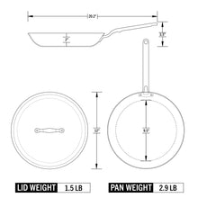Load image into Gallery viewer, Eater x Heritage Steel 12" Fry Pan with Lid [Online Only]
