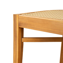 Load image into Gallery viewer, Netro Acacia Wood Dining Chair with Light Brown Wicker [Online Only]
