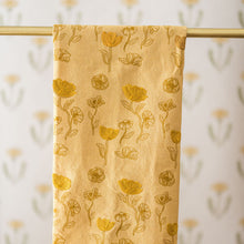Load image into Gallery viewer, Yellow Poppy Embroidered Dish Towel [Online Only]
