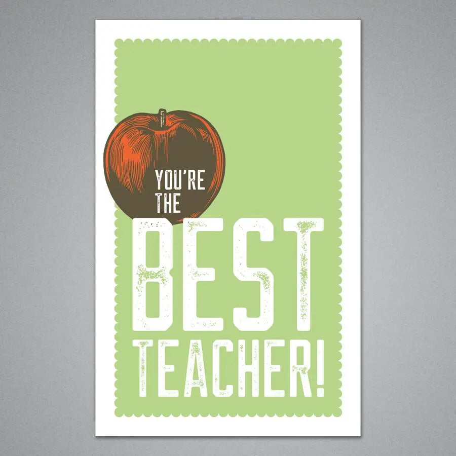 You're the Best Teacher Card