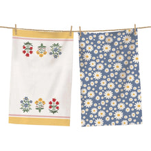 Load image into Gallery viewer, Block Pattern Floral Tea Towels (2 Styles)
