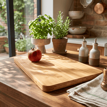 Load image into Gallery viewer, 16" Bamboo Cutting Board with Handle [Online Only]
