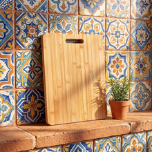 Load image into Gallery viewer, 16" Bamboo Cutting Board with Handle [Online Only]
