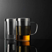 Load image into Gallery viewer, Glass Tea Mug With Stainless Steel Filter
