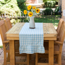 Load image into Gallery viewer, Blue Gingham Table Runner [Online Only]
